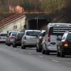 Am Tunnel an der Entlastungsstraße in Neusäß herrscht oft viel Verkehr. Deshalb wird die Geschwindigkeit dauerhaft abgesenkt.