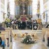 Der Musikverein Thaining gestaltete in der Pfarrkirche ein Festkonzert mit Bläserensembles der Bläserschule Lechrain, denen auch Thaininger Musiker angehören.