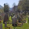 Hier auf dem Alten Friedhof in Berchtesgaden werden rund 200 Gräber verlost.