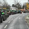 Hunderte Landwirte sorgten am Montag für Verkehrsbehinderungen in der Region 10, hier in Ingolstadt.