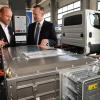 Bundesminister Volker Wissing zu Gast bei Quantron-Chef Andreas Haller (links).