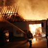 Eine Lagerhalle ist in Rain am Lech in Brand geraten.