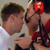 Sebastian Vettel (links) ist nicht richtig happy mit dem Training in Suzuka. 
