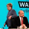 Angela Merkel dürfte es wie ein Déj"-vu vorgekommen sein, als der unterlegene Herausforderer Martin Schulz in der "Elefantenrunde" von ARD und ZDF auf sie losgeht. 