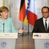 Bundeskanzlerin Merkel hat am Montagabend mit dem französischen Präsidenten François Hollande über Lösungen in der Griechenland-Krise beraten. Beide erwarten Vorschläge aus Athen.