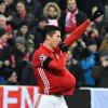 Robert Lewandowski schoss den FC Bayern München zum Sieg gegen Atlético Madrid.