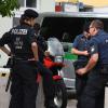 In großer Zahl präsent war die Polizei beim Reichsstraßenfest. Die positive Reaktion der Besucher hat die Beamten gefreut.  	