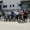 30 Radler starteten beim Hiltenfinger Rathaus zur etwa 50 Kilometer langen Tour auf Nebenstrecken durch die sieben Mitgliedsgemeinden der ILE.