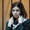 Nadeschda Tolokonnikowa während einer Gerichtsverhandlung Ende April.