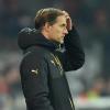 Dortmunds Trainer Thomas Tuchel verfolgt das Spielgeschehen gegen Mainz.