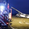 Dramatische Szenen am Himmel über Illertissen: Ein Flugzeug musste am Donnerstagabend in notlanden. 