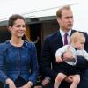 Prinz William von Großbritannien, Herzogin Catherine und ihr kleiner Sohn Prinz George sind auf Reisen.