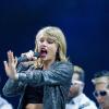 Die US-amerikanische Sängerin Taylor Swift bei ihrem ersten Konzert in der Lanxess Arena in Köln.