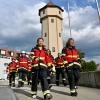 Die Freiwillige Feuerwehr Gersthofen macht bei einem Spendenlauf Kilometer für den guten Zweck. Am Start waren auch die Wehren aus Rettenbergen, Edenbergen, Stettenhofen, Gablingen, Lützelburg und Langweid. 	