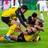 Mit zwei Treffern war Erling Haaland (R) der Matchwinner beim Dortmunder Sieg gegen PSG.