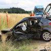 In der Nähe von Burgau sind zwei Fahrzeuge zusammengestoßen. 