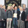 Ehrungen beim Schützenverein Tiefenbach. Das Bild zeigt (von links) Gerhard Leopold, Dieter Baisch, den Vorsitzenden Roman Blum, Stefanie Blum, Josef Blum, Stefan Gehring (Ehrenmitglied), Sebastian Miller, Lieselotte Braunmiller, Konrad Braunmiller und Roland Bischof. 