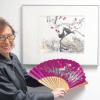 Die Diedorfer Künstlerin Barbara Dix beschäftigte sich intensiv mit dem Hayter-Drucktechnikverfahren. Außerdem schuf sie viele Bilder, die von japanischer Kunst beeinflusst waren. Nun ist eine Reihe ihrer Werke im Diedorfer Umweltzentrum zu sehen.