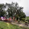 Starker Regen setzte am Donnerstagabend in Wertingen und Roggden Straßen und Keller unter Wasser. Die Feuerwehr war mehrfach im Einsatz.