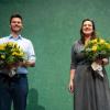 Lena Schwelling und Pascal Haggenmüller bilden das neue Vorstandsduo der Grünen in Baden-Württemberg.