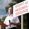 Wirtschaftsminister Hubert Aiwanger polarisierte vor zwei Wochen bei seinem Auftritt auf der Heizungs-Demo in Erding. 