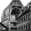 Vor über 70 Jahren: Der Chor der Barfüßerkirche erhält eine Rückwand. Nur zwei Fünftel der historischen Kirche sind übrig geblieben.