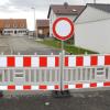 Die Alpenblickstraße in Obermeitingen ist auf einer Länge von rund 50 Metern in Richtung Süden für den Autoverkehr gesperrt. 