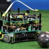 Roboterfußball ist eine der drei Disziplinen beim Robo Cup Junior im Wolfgang-Eychmüller-Haus in Vöhringen. 	