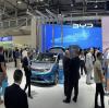Der chinesische Elektroauto-Hersteller BYD tritt auf der Messe IAA Mobility in München mit einem großen Messestand auf. 