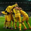 Der Jubel ist groß: Mit dem Sieg verschafft sich Dortmund eine gute Ausgangslage.