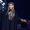 US-Sängerin Madonna präsentiert eine Hommage an Aretha Franklin bei den MTV Video Music Awards in der Radio City Music Hall und erntete in den sozialen Medien Kritik.