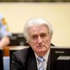 Ex-Serbenführer Radovan Karadzic auf der Anklagebank des Kriegsverbrechertribunals in Den Haag.