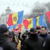 Immer wieder kommt es in der Republik Moldau zu Demonstrationen gegen die Regierung. Das Bild zeigt eine Protestaktion in der Hauptstadt Chisinau. 