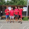 Sie waren als Dritter das Überraschungsteam des Unterbaar-Cup des SV Ottmaring: Das Team Ottmaring II mit Sebastian Gail, Roman Mayer, Matthias Gail und Valentin Gail (von links).  	 	