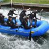 Die Mitglieder des Rafting Teams Germany sind am Samstag bei der Stadtmeisterschaft als Guides und als Show Team im Einsatz. 	