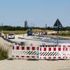 In Richtung Messe (Hotelturm im Hintergrund) führt diese neue Straße. 