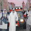 Die Teams, die heuer zur „Allgäu-Orient-Rallye“ aufbrechen, präsentierten sich stilecht als Wüstensöhne. 