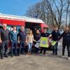 Über die Führungsassistentenschulung bei der Feuerwehr Stadtbergen freuen sich (von links): Kreisbrandinspektor Thomas Reichel, die Ausbilder Sebastian Pietsch und Andreas Schnell mit den erfolgreichen Lehrgangsteilnehmern Sophie Kahn, Stephanie Zittlau, Sebastian Weber, Sebastian Rusch und Werner Kisch.