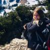 Betreuerin Sarah Dessecker vom SV Villenbach fühlt sich beim Wandern in den Bergen besonders wohl. 	