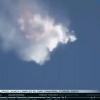 Der Screenshot aus einem Live-Video der Betreiberfirma SpaceX zeigt die Explosion des privaten Frachters "Dragon" am 28.06.2015 kurz nach dem Start in Cape Canaveral.