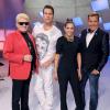 Die DSDS-Juroren Heino, DJ Antoine, Mandy Capristo und Dieter Bohlen (von links) küren morgen mithilfe des Publikums den Sieger der Castingshow.