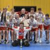 Die U15 der Red Hocks Kaufering jubelt über den Sieg bei der süddeutschen Meisterschaft. 