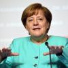 Wieder beliebter: Bundeskanzlerin Angela Merkel spricht in Berlin.