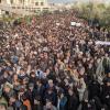 Tausende demonstrieren im Iran gegen die USA.  	