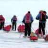 Vor ihrem "Wettlauf zum Südpol" akklimatisierten sich die beiden Teams der ZDF-Aktion am Rande der Antarktis. Foto: ZDF/Reichel/Hinterbrandner