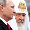 Der russische Präsident Wladimir Putin mit Patriarch Kirill, dem Oberhaupt der russisch-orthodoxen Kirche.