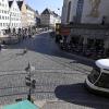 Die Stadtwerke müssen die Gleise am Moritzplatz im Sommer auswechseln. Für die Außengastronomie (die Flächen sind links im Hintergrund zu sehen) ist das unerfreulich. 