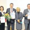 Auszeichnungen für modernes Gesundheitsengagement: Vertreter der in Bayern ansässigen Unternehmen Hydro Aluminium, Hilti Kunststofftechnik sowie Continental Automotive erhielten in München den TOP Gesundheitsmanagement Award.  