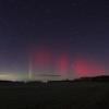 Polarlichter über Jerichow in Sachsen-Anhalt.