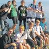 Die erfolgreiche Mannschaft der Meitinger Mittelschule. Die zehn Buben erkämpften sich beim internationalen Bodenseeschulcup den zweiten Platz.  